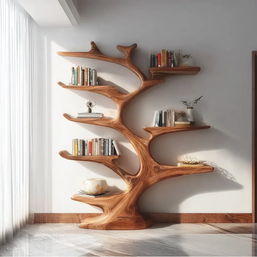 Bookcase Hardwood Arbor Motif Workshop Built Readers Edition