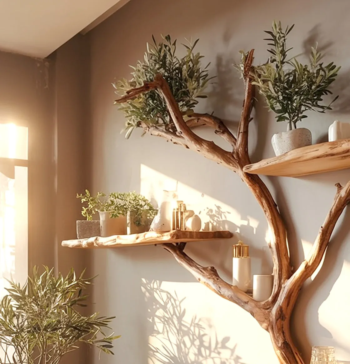 Wall Shelf Hardwood Minimal Face Hidden Support Kid Friendly - Image 3