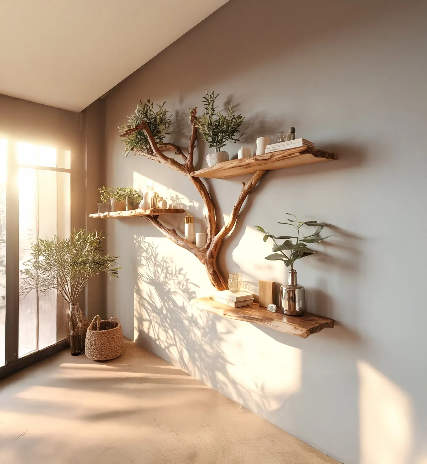 Wall Shelf Hardwood Minimal Face Hidden Support Kid Friendly - Image 4